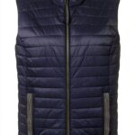Gilet Rabe sans manche 42 cm col officier, fermeture éclair, polyamide-0