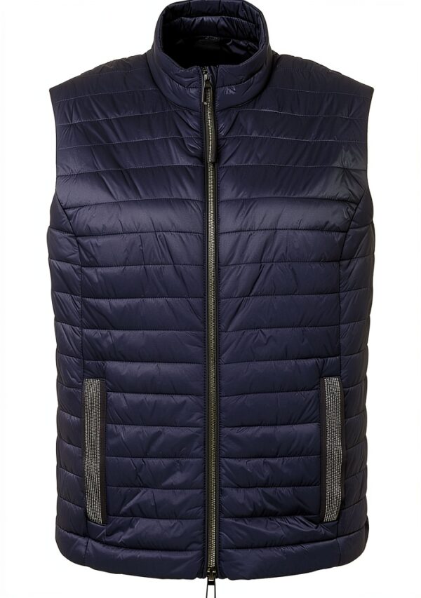 Gilet Rabe sans manche 42 cm col officier, fermeture éclair, polyamide-0