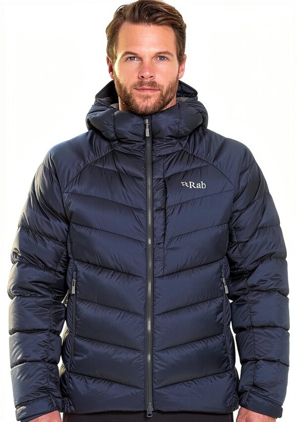 RAB Glaceon Pro Veste légère en duvet homme 700 fill capuche casque-3