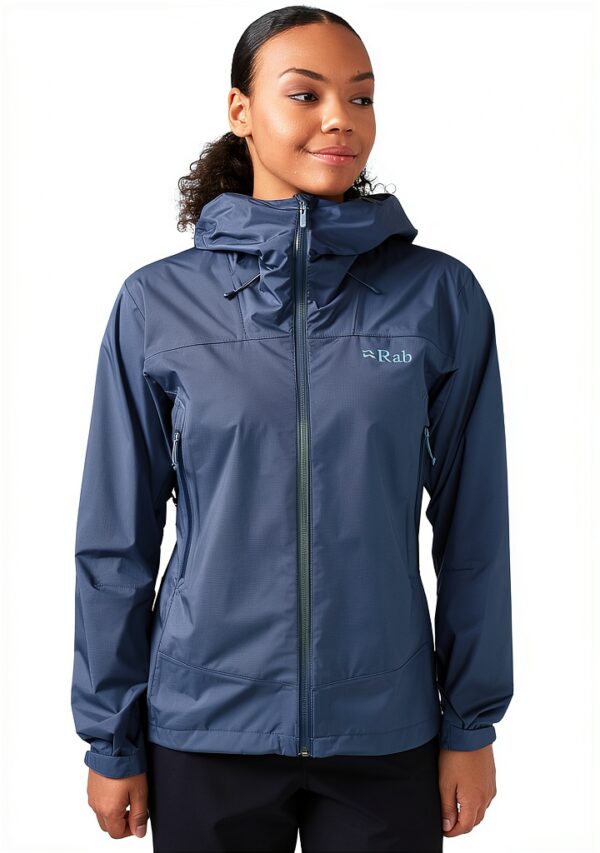 Rab Downpour Plus 2.0 Veste imperméable et respirante pour femme pour randonnée, trekking, escalade-3