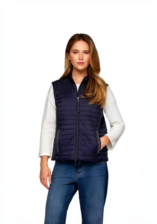 Gilet Rabe sans manche 42 cm col officier, fermeture éclair, polyamide-2