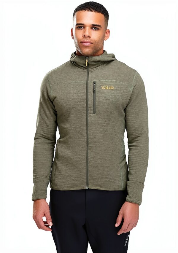 Rab Homme Ascendor Light Hoodie Veste Kaki Clair XL-5